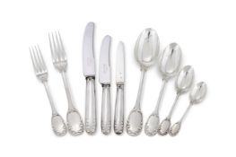 A FRENCH SILVER TABLE SERVICE FOR EIGHTEEN PLACE SETTINGS