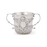 A GEORGE II SILVER PORRINGER