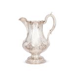 AN AMERICAN SILVER BALUSTER JUG