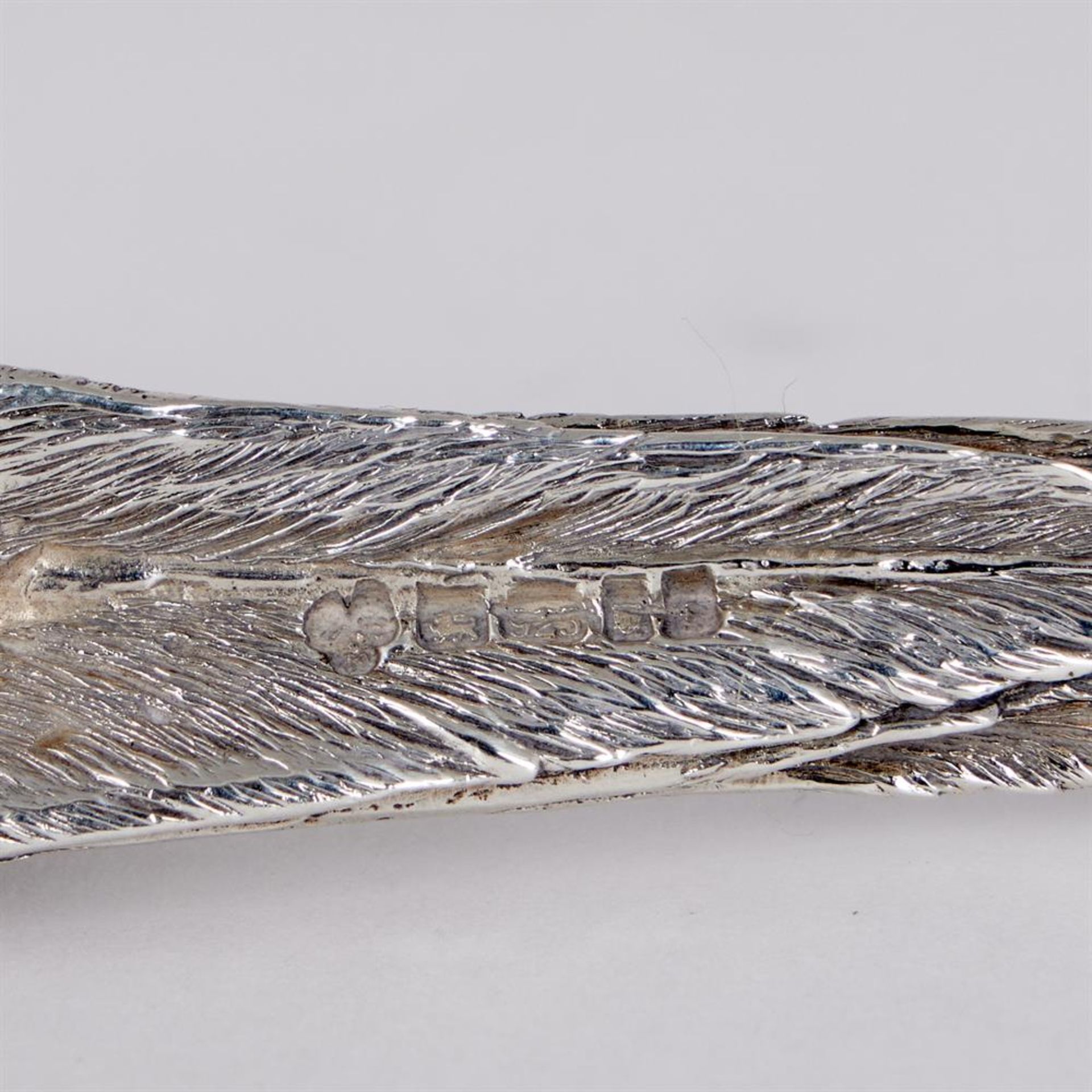 A PAIR OF SILVER MODELS OF PHEASANTS - Image 2 of 2