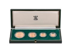 ELIZABETH II, GOLD PROOF SOVEREIGN FOUR COIN COLLECTION, 1980