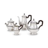 A FRENCH SILVER FOUR PIECE TEA SERVICE