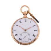 BARWISE & SONS, AN 18 CARAT GOLD OPEN FACE QUARTER REPEATER POCKET WATCH