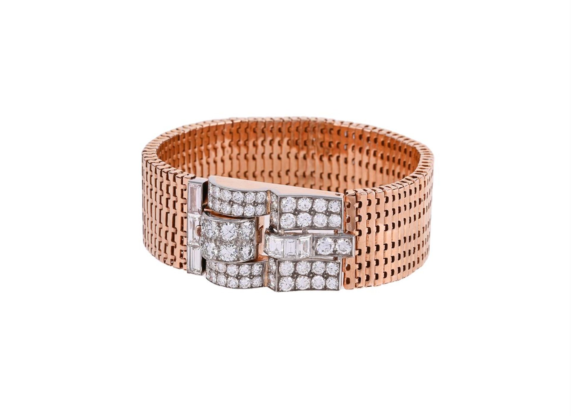 A DIAMOND JARRETIÈRE BROAD BRACELET - Bild 2 aus 2