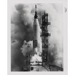 Launch of the critical first Mercury orbital flight, Mercury Atlas 4, 13 September 1961
