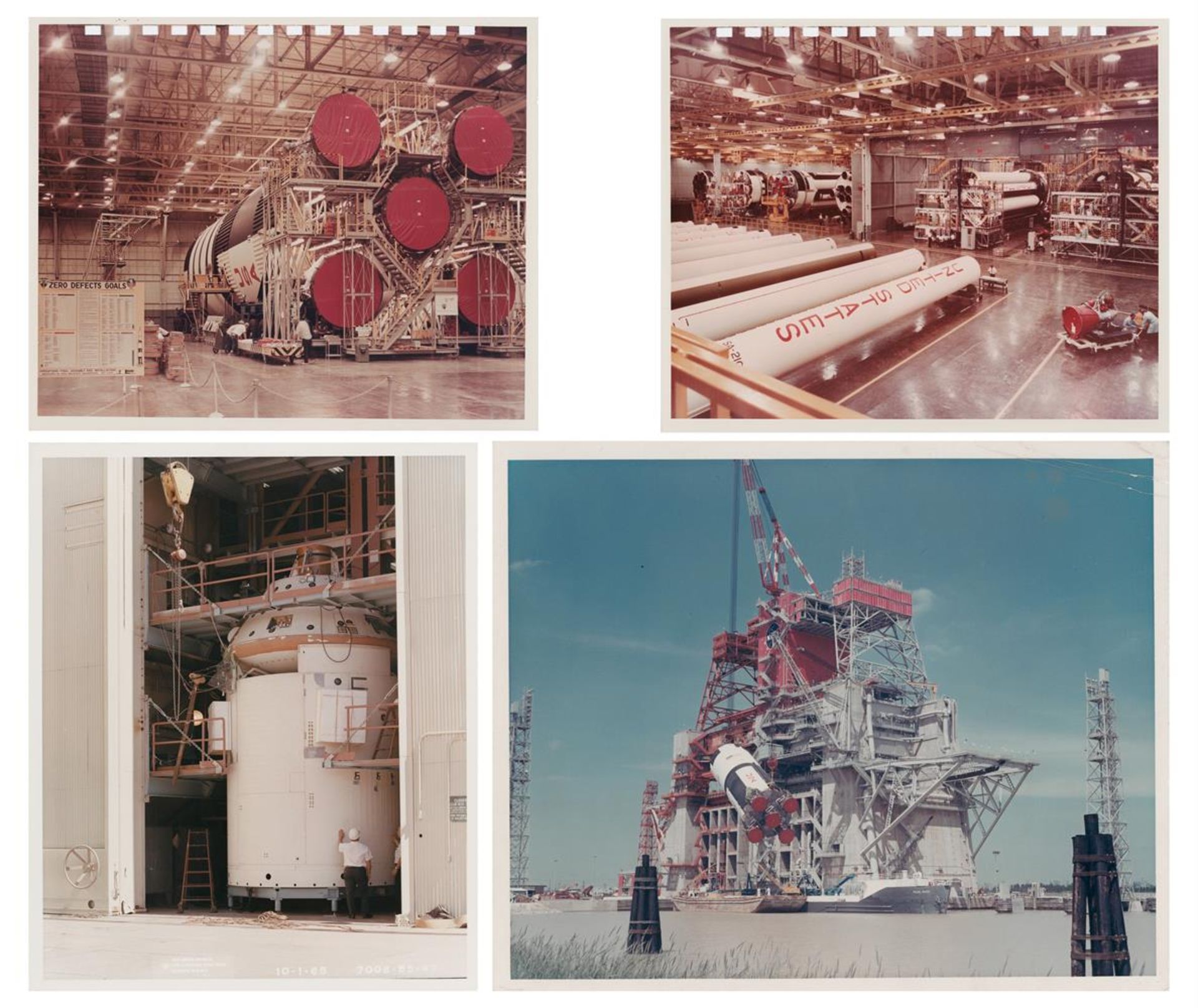 Manufacturing of the first Saturn V Moon rocket (4 photos), Project Apollo, 1965-1967
