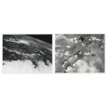 First Hasselblad photographs of the Earth from space (2 views), Mercury-Atlas 9, 15-16 May 1963
