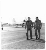 Neil Armstrong and Deke Slayton at Patrick Air Force Base, June 1969