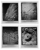 Orbital wide angle views of the Moon (4 photos), Lunar Orbiter 5, August 1967