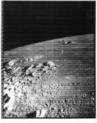 Six lunar surface views, the first published high-res frame, Lunar Orbiters 1 & 3, 1966-1967