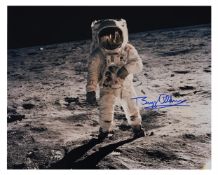 The 'visor' image of Buzz Aldrin standing on the Moon (signed), Apollo 11, 16-24 July 1969