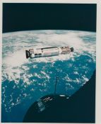 Agena above the beautiful Earth, Gemini 12, 11-15 November 1966