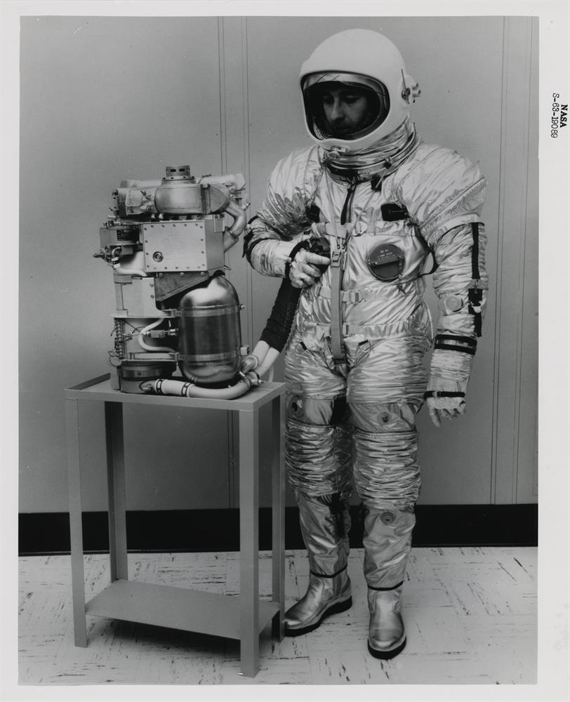 The first prototypes of EVA spacesuits designed for the outer space (2 views),1963 -1965 - Image 2 of 5