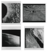 Orbital wide angle and narrow-angle views of the Moon (4 photos), Lunar Orbiter 3, February 1967