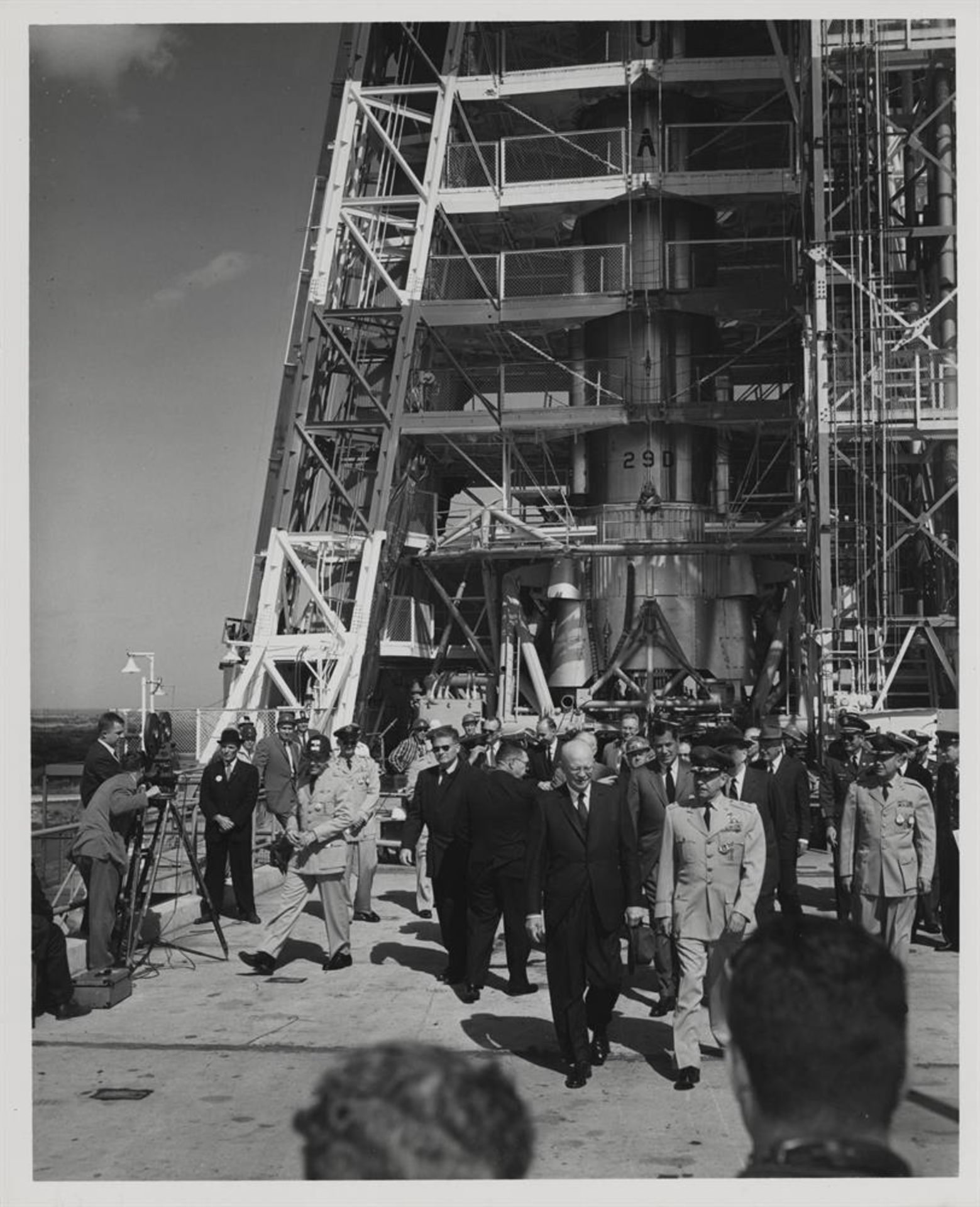 NASA’s founding US President, Dwight Eisenhower, visits Cape Canaveral (2 views), 10 February 1960 - Image 2 of 5