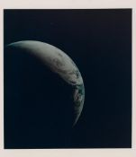 First full crescent Earth photograph recovered on film, Apollo 4, 9 November 1967