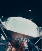 Planet Earth above the Lunar Module 'Eagle', Apollo 11, 16-24 July 1969