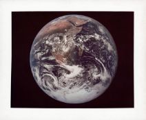 'Blue Marble', the iconic view of sun-illumnated Earth [large format], Apollo 17, 7-19 December 1972