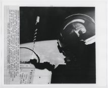 The first space selfie, Buzz Aldrin during EVA, Gemini 12, 11-15 November 1966