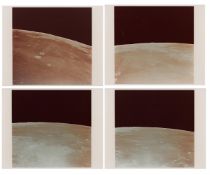 Lunar horizon across Sea of Fertility and Sea of Tranquility (4 views), Apollo 11,16-24 July 1969