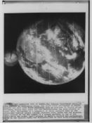 The first crude colour of Earth (B&W version), DODGE satellite, 13 October 1967