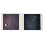 Diptych: the immediate area of the Apollo 11 landing site (2 photos), Apollo 10, 18-26 May 1969