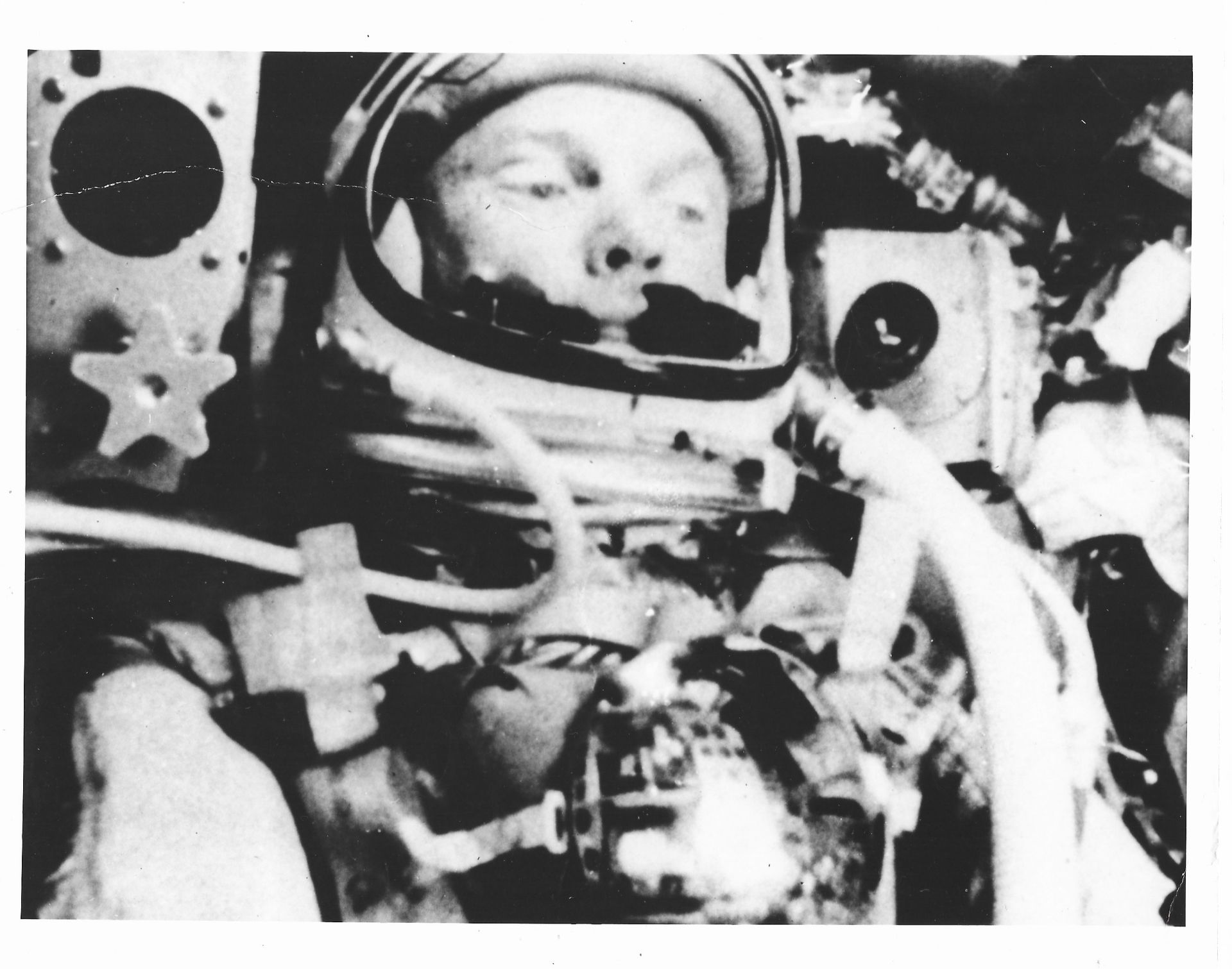 John Glenn, the first American to orbit the Earth, in weightlessness; Mercury-Atlas 6, 20 Feb 1962