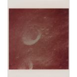 The first and unpublished photograph of the Moon taken in lunar orbit, Apollo 11, 16-24 July 1969