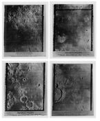 Orbital narrow angle views of the Moon (4 photos), Lunar Orbiter 4, May 1967