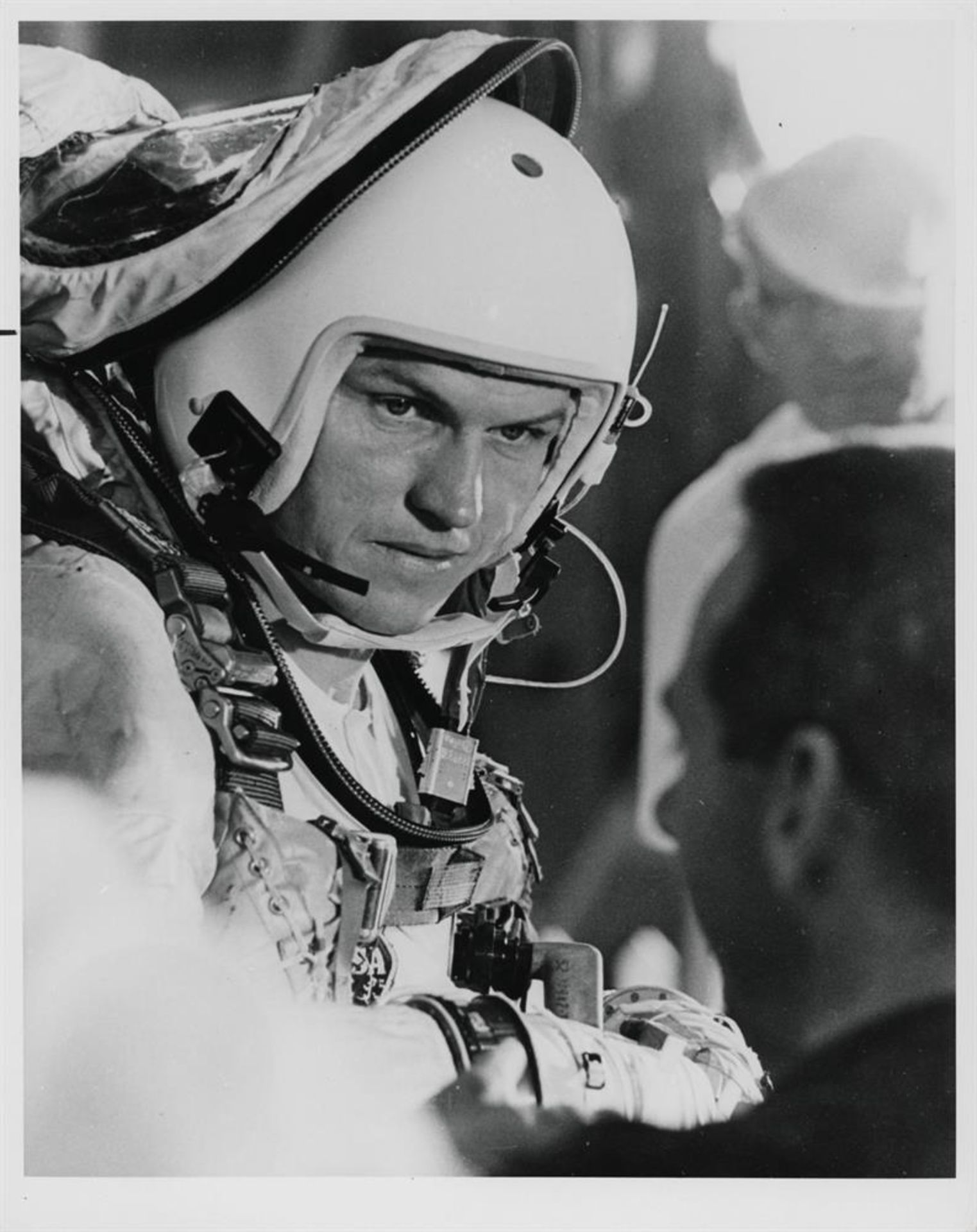 Two views of James Lovell and Frank Borman before the launch of their epic 14-day mission - Image 2 of 5