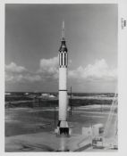 Historic liftoff of Freedom 7 carrying the first American into space, Mercury Redstone 3, 5 May 1961