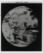 The first photograph of the nearly full Earth from lunar orbit, Lunar Orbiter 5, 8 August 1967