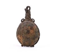 A South East Asian gilt-bronze bell