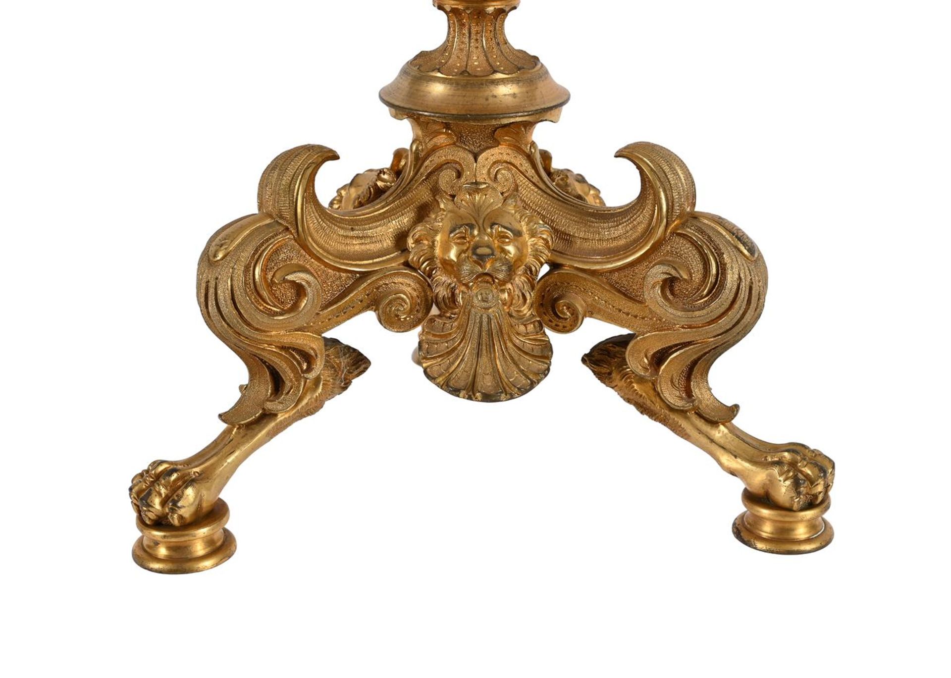 A PAIR OF FRENCH ORMOLU CANDELABRA - Image 3 of 4