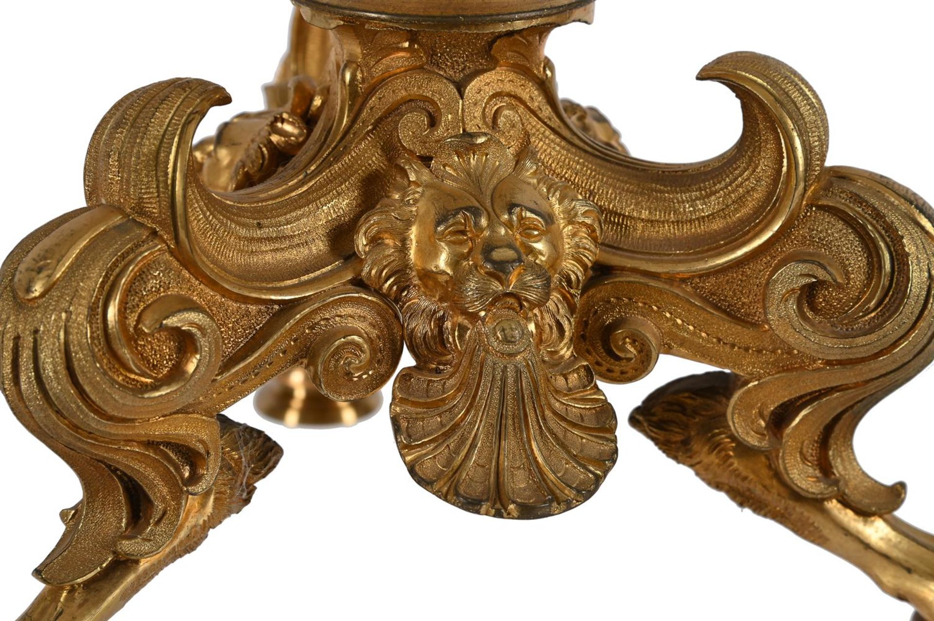 A PAIR OF FRENCH ORMOLU CANDELABRA - Image 4 of 4