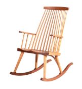 THOMAS MOSER, NEW GLOUCESTER ROCKER, A CHERRY AND ASH ROCKING ARMCHAIR