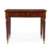 A REGENCY MAHOGANY WRITING TABLE IN THE MANNER OF GILLOWS