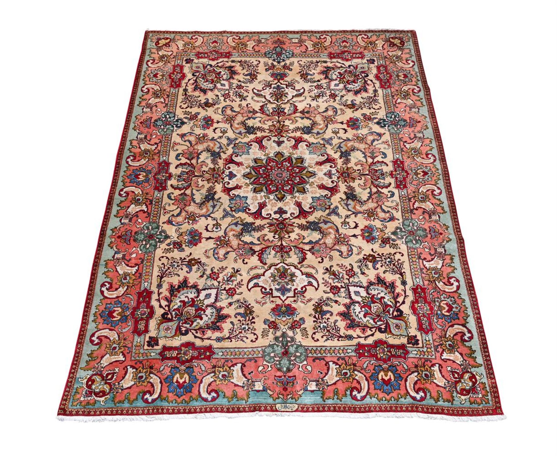 A TABRIZ RUG, IN FRENCH STYLE