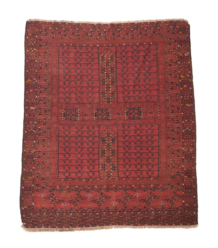 A TURKMEN HATCHLI RUG