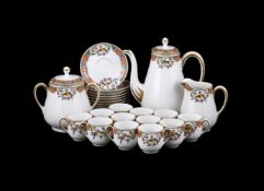 A LIMOGES PORCELAIN (RAYNAUD) PART COFFEE SERVICE