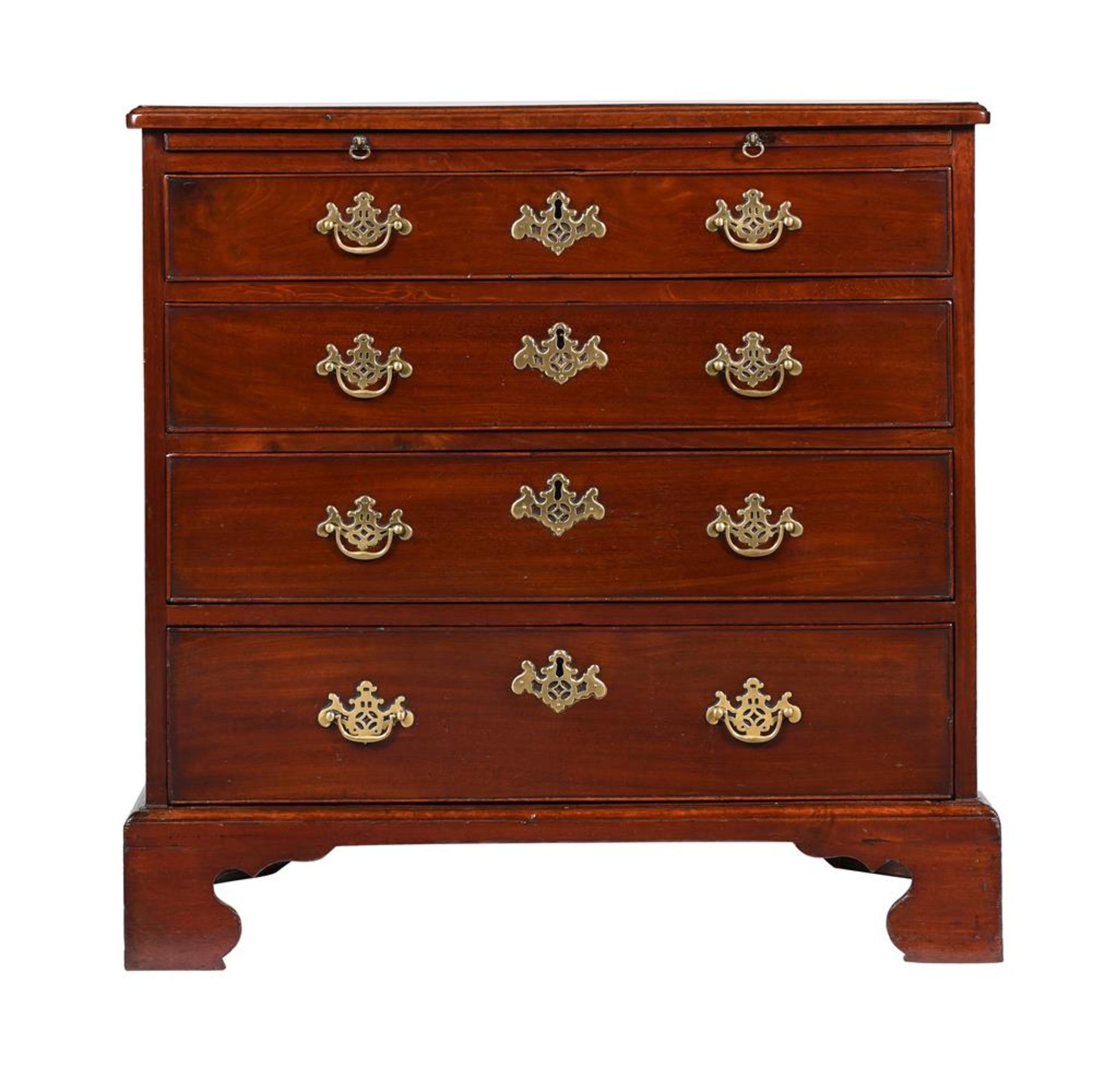 A GEORGE III MAHOGANY BACHELOR'S CHEST - Image 2 of 3