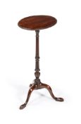 A MAHOGANY PEDESTAL OCCASIONAL TABLE IN GEORGE III STYLE
