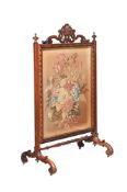 Y A WILLIAM IV ROSEWOOD FIRE SCREEN