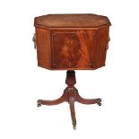 A REGENCY MAHOGANY WINE COOLER