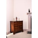 A GEORGE III MAHOGANY BACHELOR'S CHEST