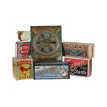 A COLLECTION OF VARIOUS ADVERTISING BOXES