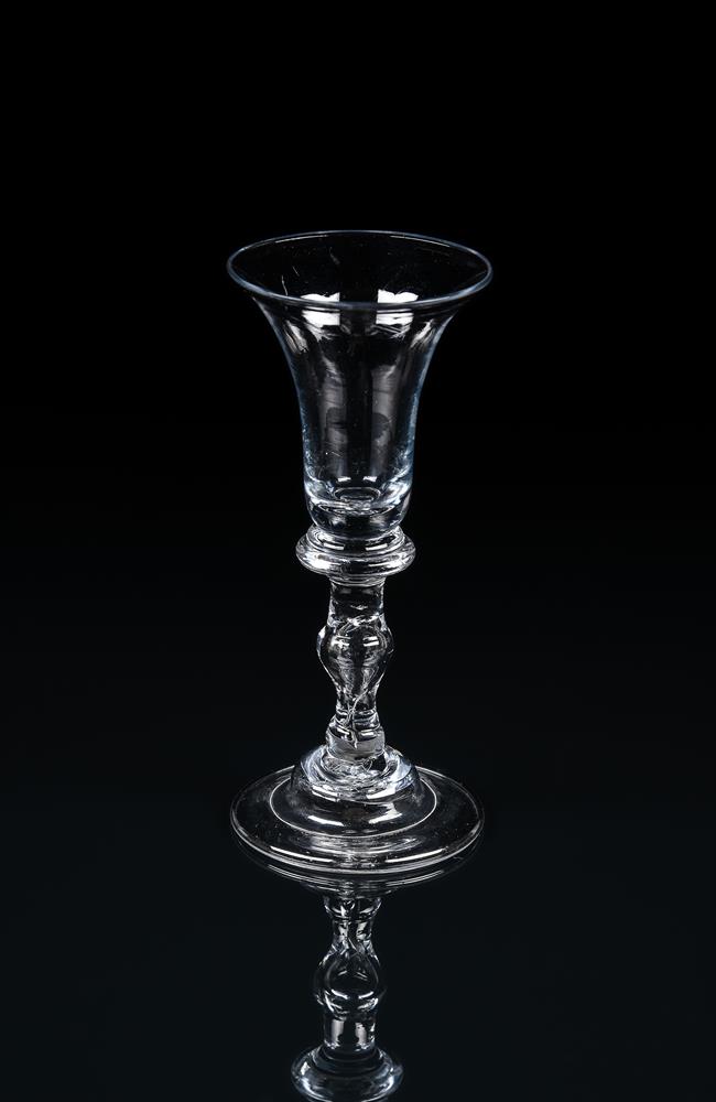 A BALUSTROID GIN OR DRAM GLASS