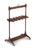 A REGENCY MAHOGANY BOOT AND WHIP STAND, CIRCA 1820