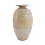 λ RICHARD BATTERHAM (BRITISH 1936-2021), A SALTGLAZED STONEWARE VASE