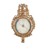 A FRENCH GILTWOOD FRAMED BAROMETER